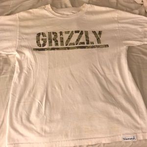 Grizzly Diamond white shirt M